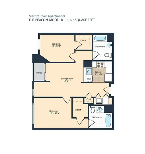 Floor plan The Beacon Model B