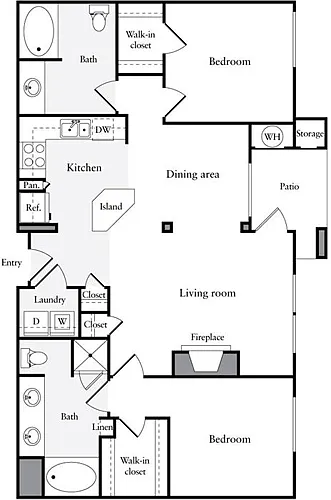 Floor plan 2 Bedrooms D