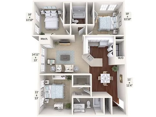 Floor plan C1-1157-Sta-Up