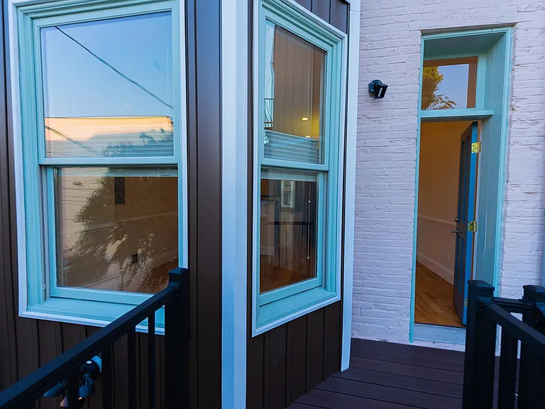 Rear entrance into dining area
