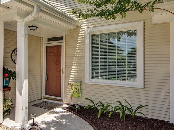 Covered entry with storm door