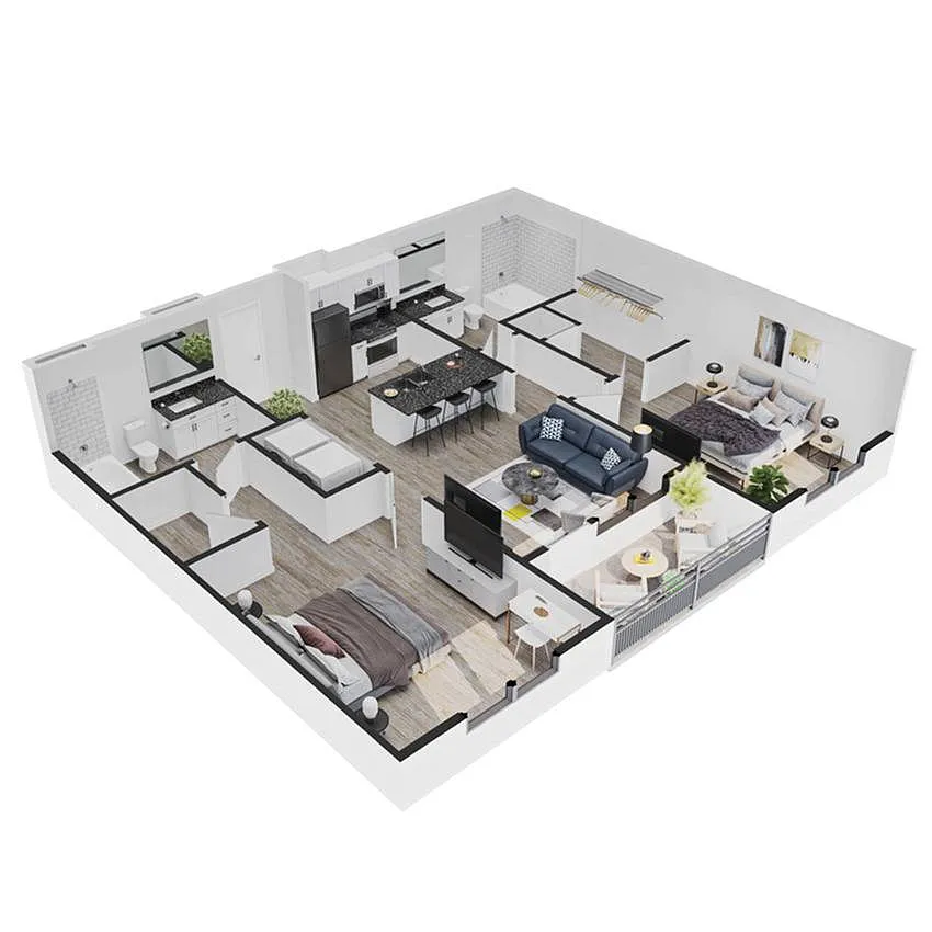 Floor plan B3