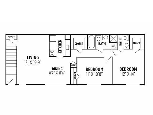 Floor plan Two Bedroom A