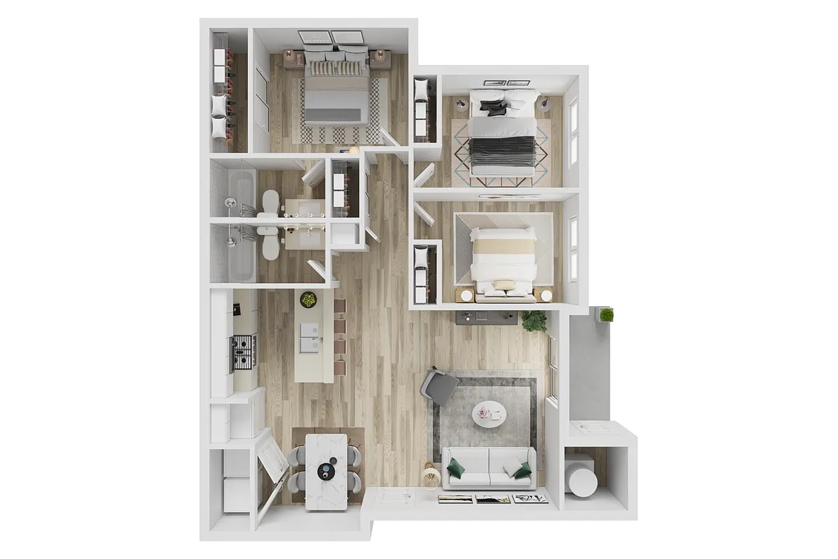 Floor plan 3 Bed 2 Bath