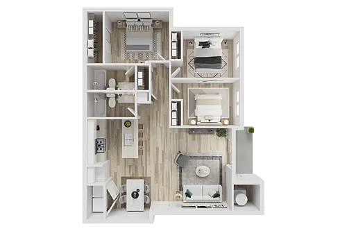 Floor plan 3 Bed 2 Bath