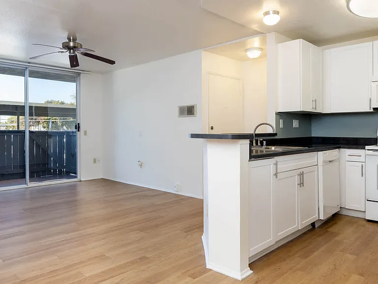Living Room with Hard Surface Flooring and Balcony