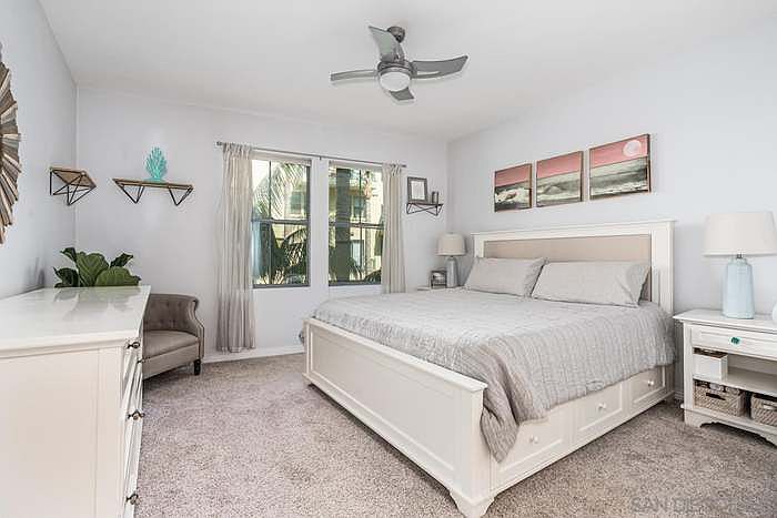 Master bedroom before reno - large enough for king size bed!