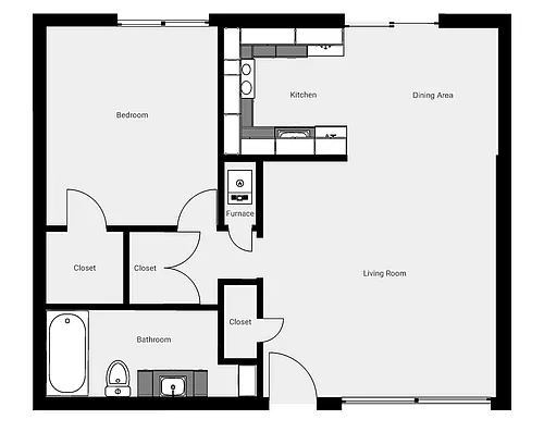 Floor plan 1X1