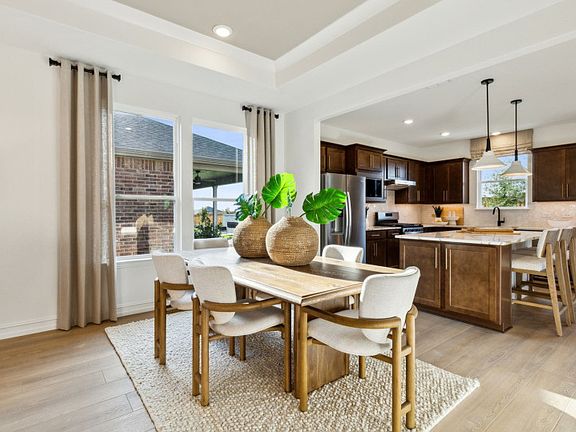 Dining area off kitchen model representation