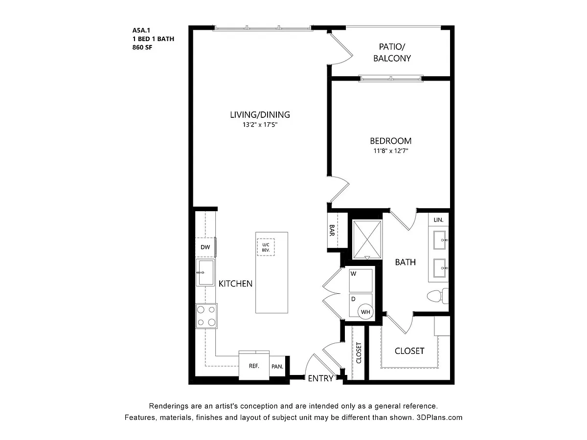 Floor plan A5A.1