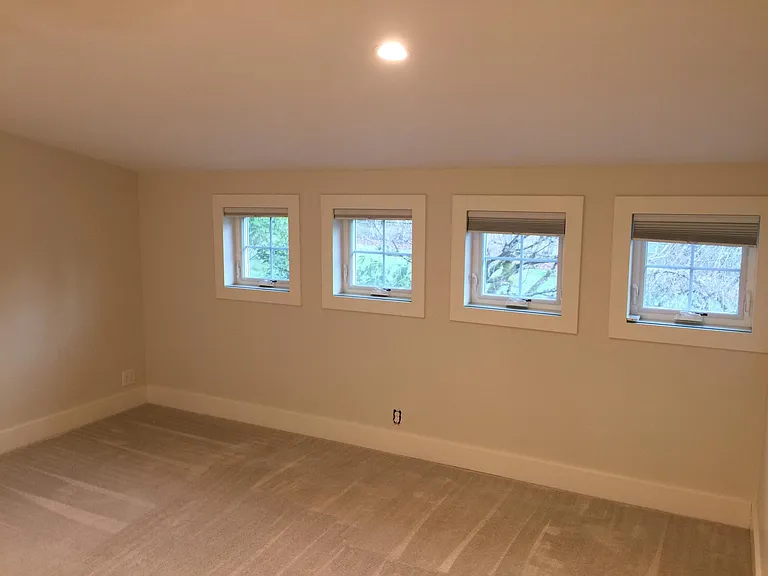 Master Bedroom looking east toward park