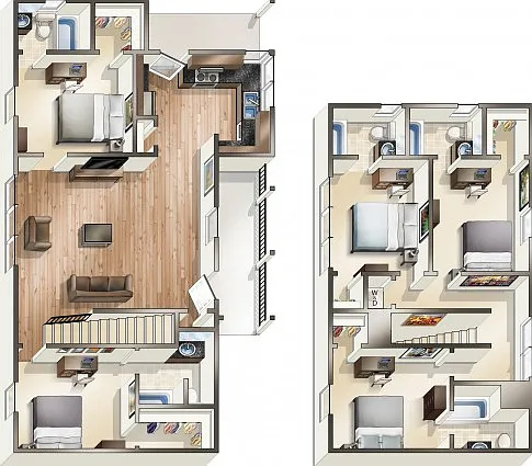 E1 - 5 Bedroom Cottage E1 - 5 Bedroom Cottage