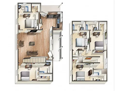 Floor plan E1 Cottage Floor Plan
