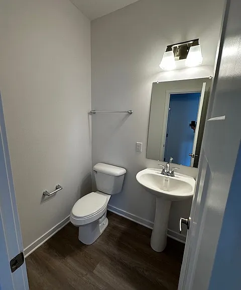 Half bath off kitchen