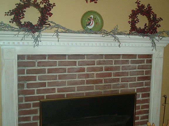 fireplace in living room