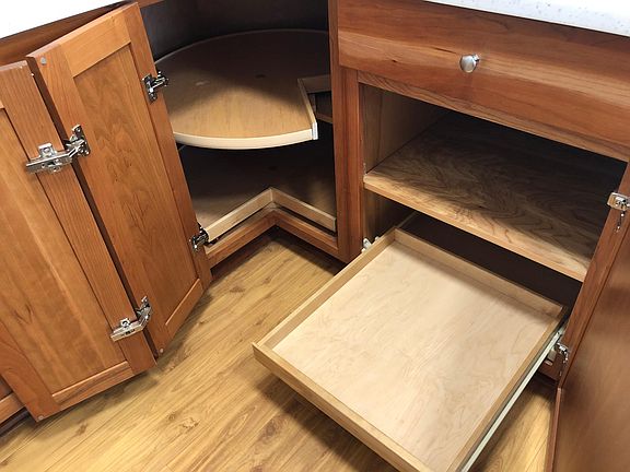 Custom cabinets in kitchen