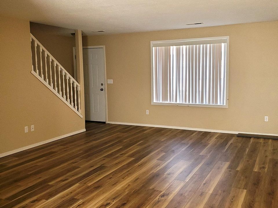 New luxury vinyl flooring in the living room.
