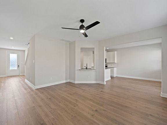 The family room is spacious.