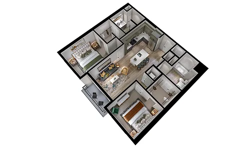Floor plan B1c