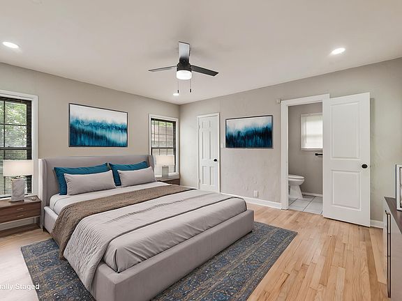Virtually Staged Primary Bedroom