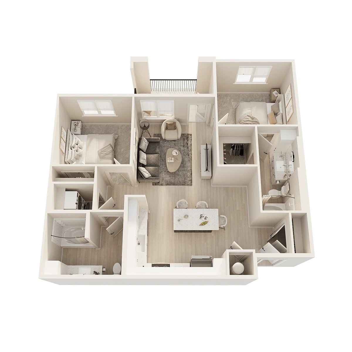 Floor plan Two Bedroom