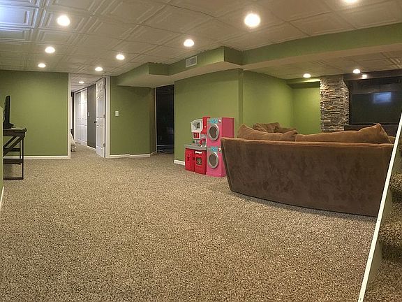 Family Room in Basement