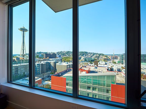 Views of the Space Needle and Lake Union