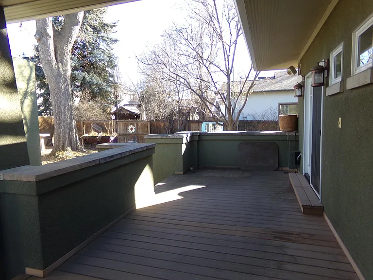 Rear patio