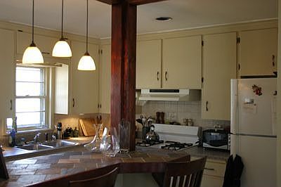 Kitchen, slate tile bar/counter top