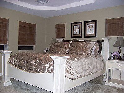 Bedroom #2 in casitaking bed with seperate bath