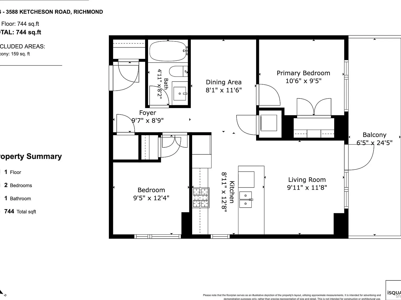 2 bed, 744 sqft, $2,800 — Photo 2