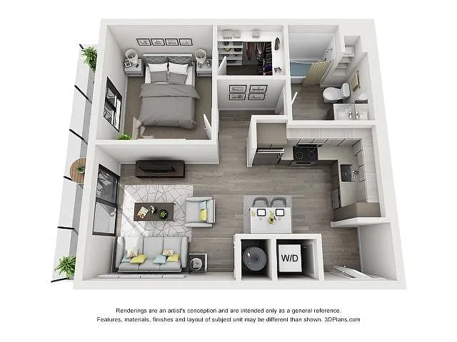 Floor plan One Bedroom