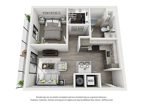 Floor plan One Bedroom