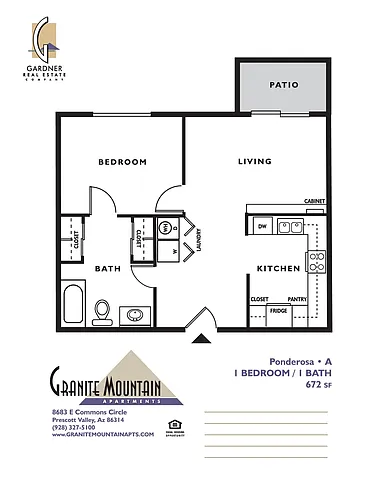 Floor plan Ponderosa