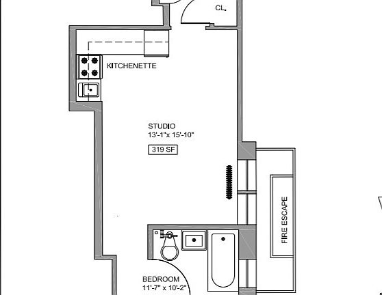 2nd image of 117 W 13th St APT 59A