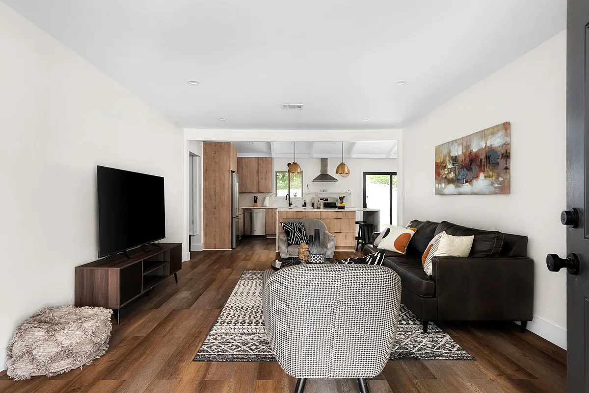 Open concept living area - 2107 Colfax Ave
