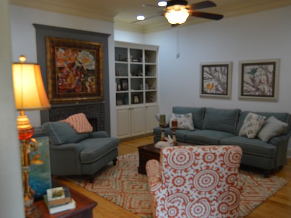 Fire Place and Shelving