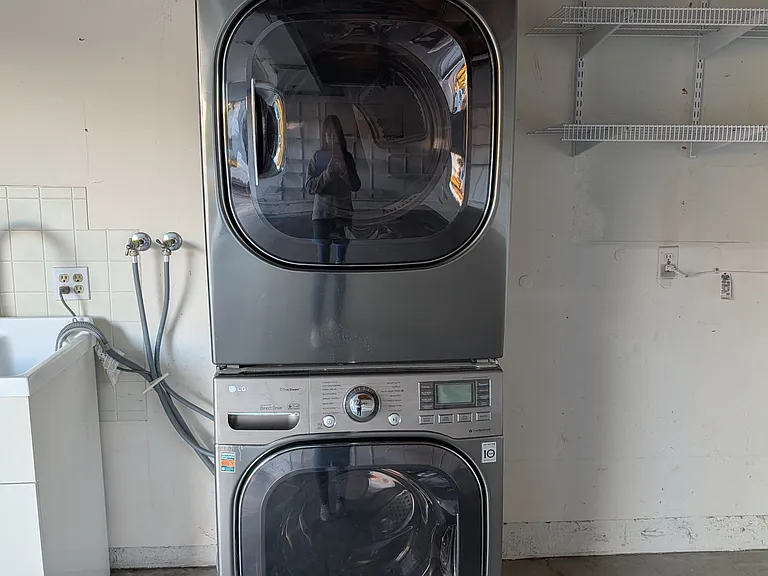 Laundry in garage