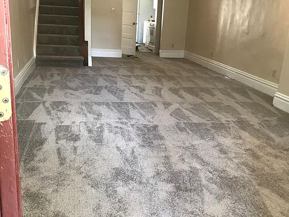 new carpet in living room-dining room