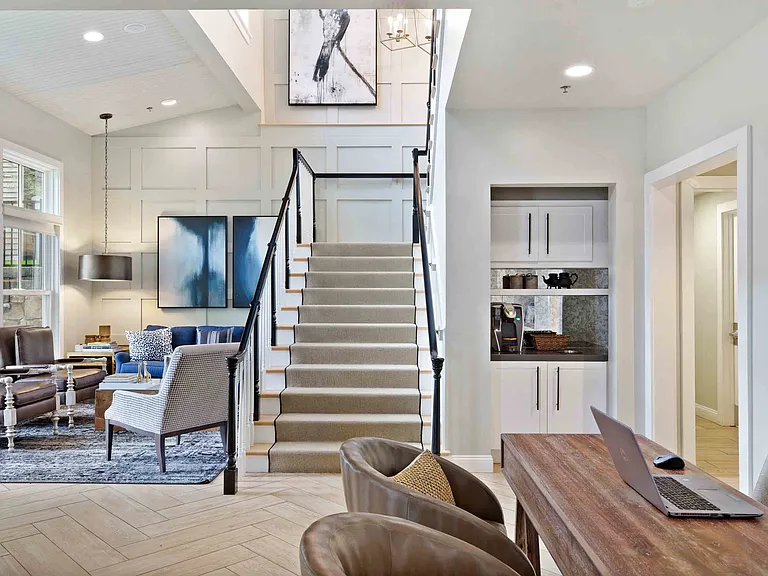 Clubhouse lobby