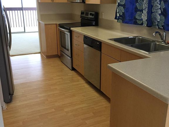 Renovated kitchen with stainless steel appliances