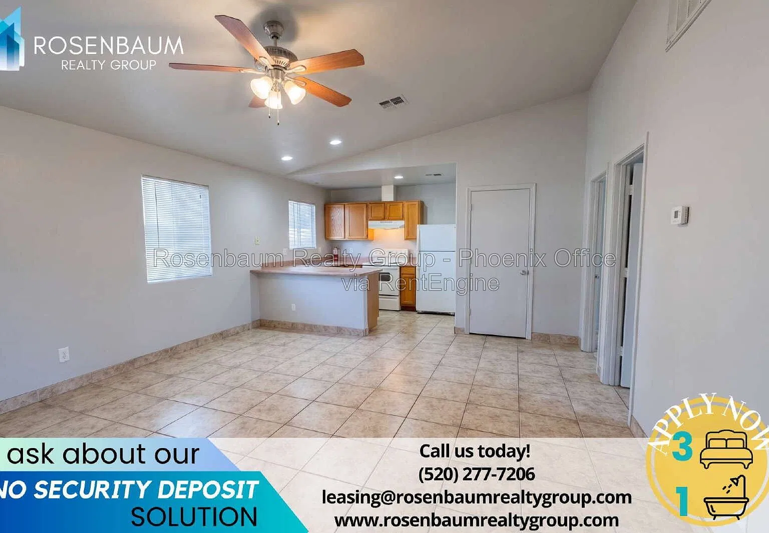 3 bed, 1.0 bath, 869 sqft, $1,498 — Photo 1
