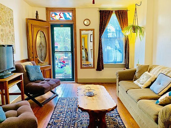 Living room facing Wolfe St.