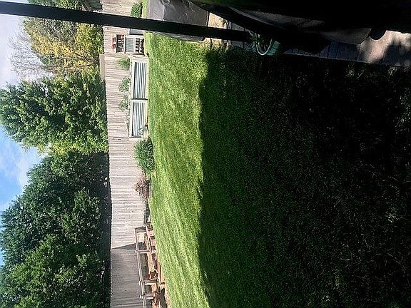 beautiful fenced backyard