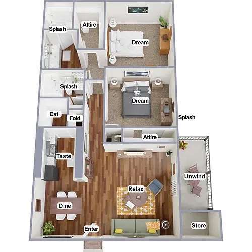 Floor plan B3
