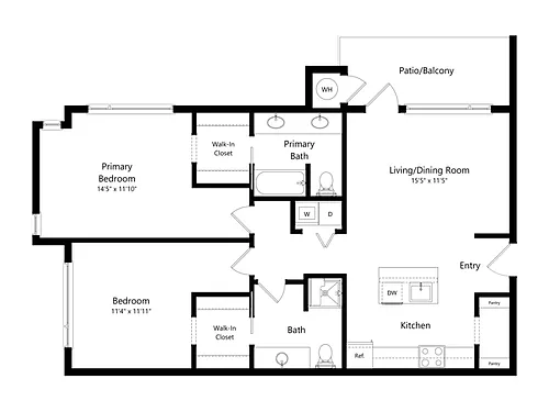 Floor plan Rivers Edge