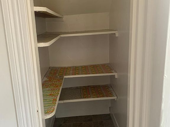 Pantry w/door in kitchen.