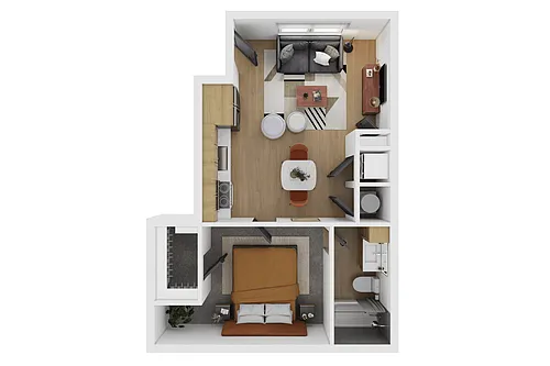 Floor plan The Caboose