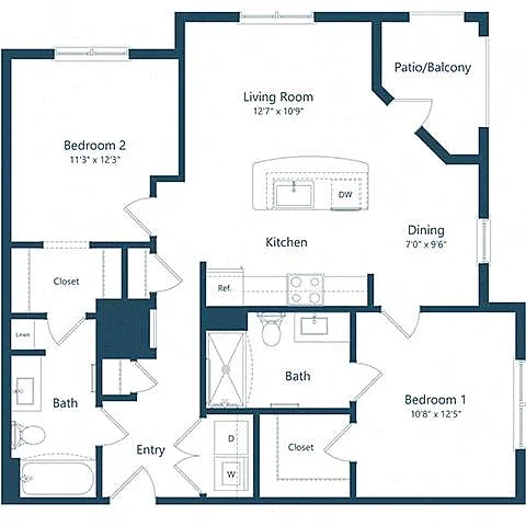 Floor plan B2