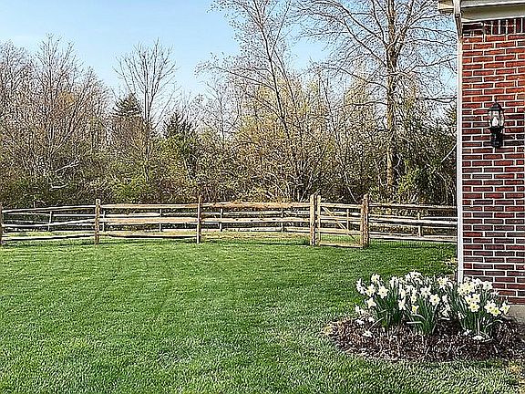 Left front yard